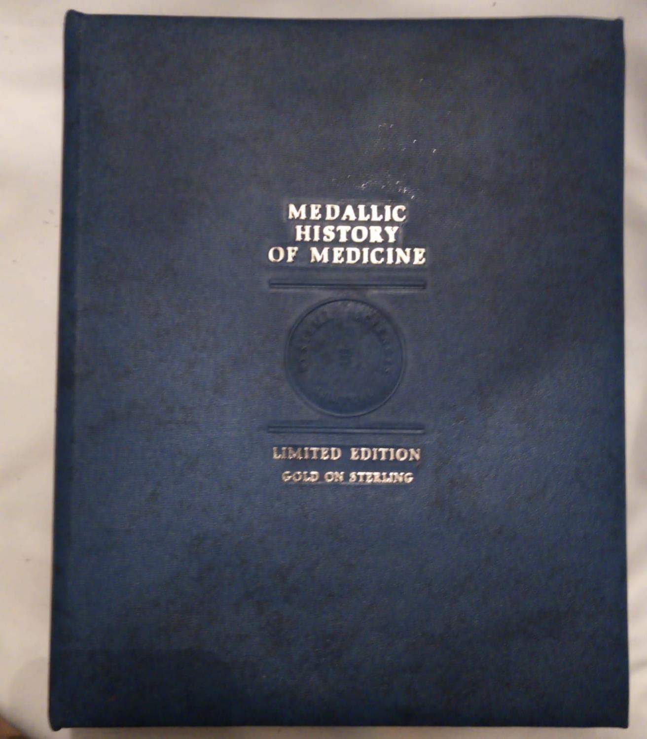 A 24CT GOLD ON SILVER MEDALLIC HISTORY OF MEDICINE PROOF COIN SET Complete sixty-six coins in - Image 3 of 3