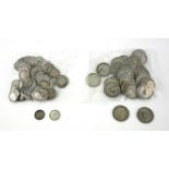 A COLLECTION OF BRITISH SILVER THREE PENCE PIECES, Various dates, together with a collection of