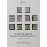 THE UNITED KINGDOM 'LILAC AND GREEN 1883' VICTORIAN POSTAGE STAMP COLLECTION With Harrington and