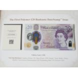 A 2020 BRITISH TWENTY POUND BANKNOTE DATESTAMP ISSUE Titled 'The First Polymer £20 Banknote',