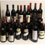 THIRTY BOTTLES OF VARIOUS RED AND WHITE WINES To include Warburn Estate, Giordano, Stanley.