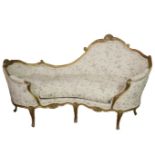 MANNER OF ETIENNE MEUNIER, AN 18TH CENTURY LOUIS XV CARVED GILTWOOD CANAPÉ EN CORBEILLE SETTEE The