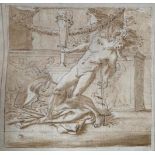 ATTRIBUTED TO CHARLES LE BRUN, 1619 -1690, FRENCH, AFTER NICHOLAS POUSSIN, 17TH CENTURY PENCIL,