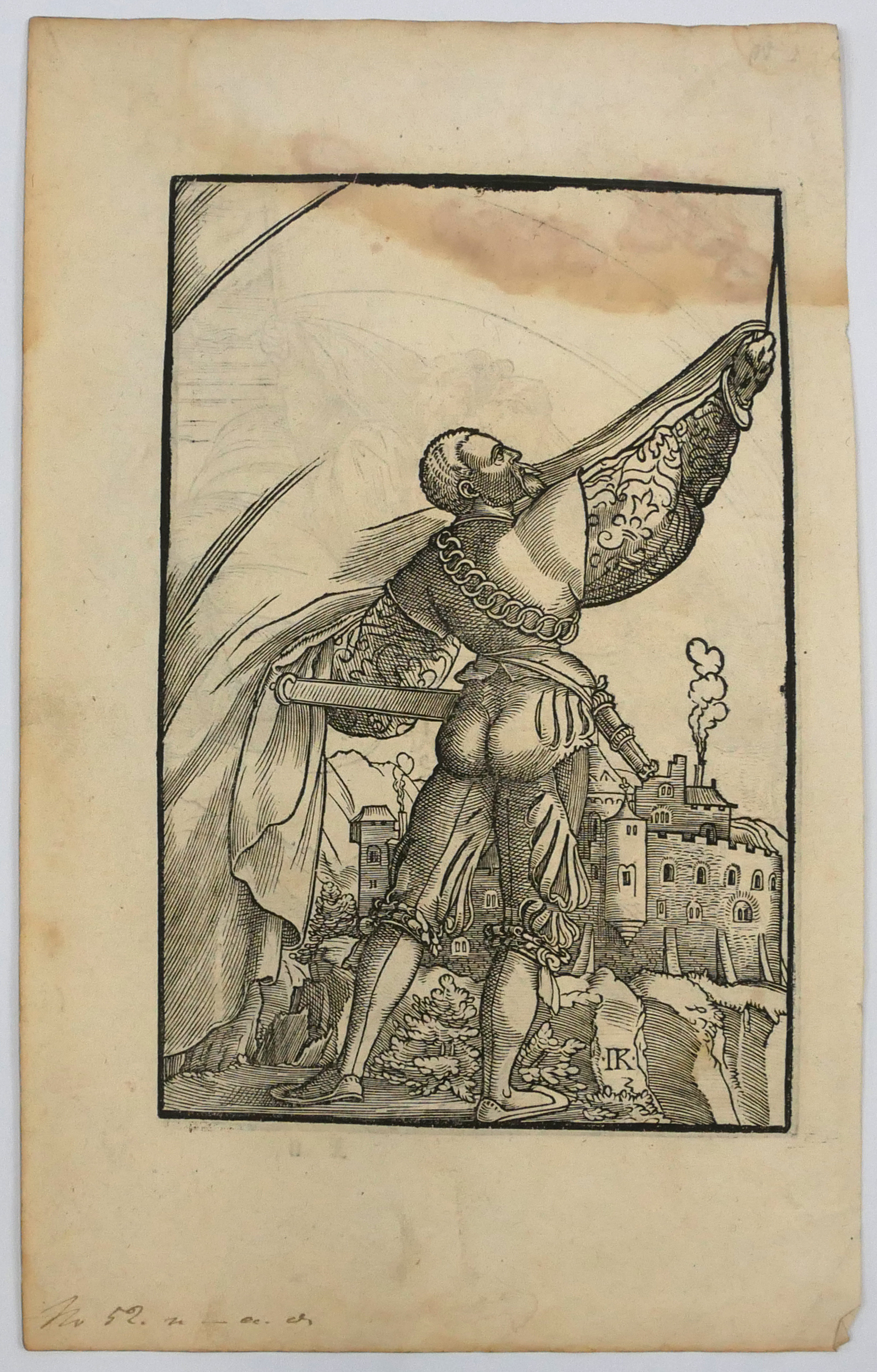 JAKOB KALLENBERG, 1510 - 1565, AFTER JACOB KÖBEL, 1462 - 1533, SEVEN 16TH CENTURY WOODCUT PRINTS, - Image 2 of 14