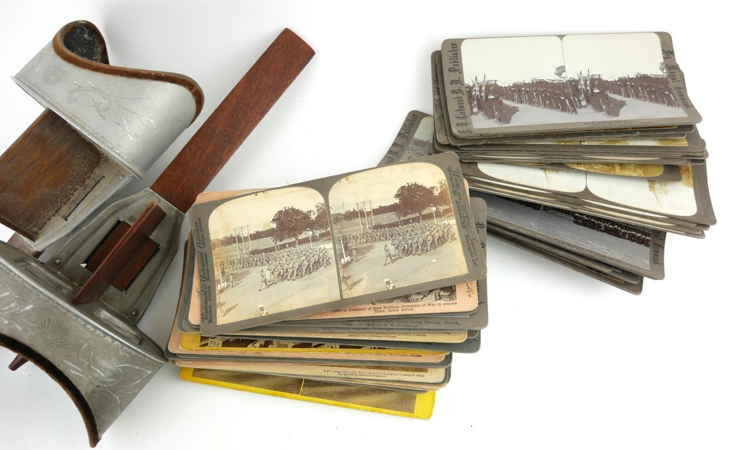 A COLLECTION OF LATE 19TH/EARLY 20TH CENTURY BRITISH MILITARY STEREOSCOPIC PHOTOGRAPHIC CARDS - Image 3 of 5