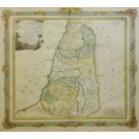 H. MOLL, GEOGRAPHER, AN ANTIQUE 18TH CENTURY COLOURED MAP OF MOROCCO, ALGIER AND PART OF THE