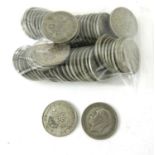 A COLLECTION OF PRE 1947 BRITISH SILVER TWO SHILLING COINS Various dates.