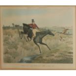 HENRY THOMAS ALKEN, 1785 - 1851, HAND COLOURED SPORTING ENGRAVING Titled 'Going Down a