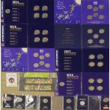 A COLLECTION OF FIFTY COMMEMORATIVE FIFTY PENCE PROOF COINS Including Beatrix Potter, Peter Pan