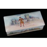 ROYAL DOULTON, A RARE 1930'S PORCELAIN NOVELTY MUSICAL BOX AND COVER The top decorated with The