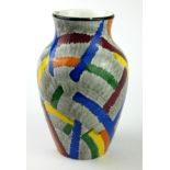 EVA ZEISEL FOR SCHRAMBERG OF W'RTTEMBERG FACTORY, A RARE 1920'S PORCELAIN BALUSTER FORM VASE Avant-