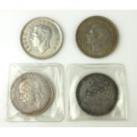 A COLLECTION OF 19TH CENTURY AND LATER SILVER CROWN COINS To include a King George III crown,