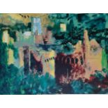 JOHN PIPER, 1903 - 1992, A SIGNED LIMITED EDITION (65/100) PRINT Landscape, view of St. David's