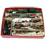 A COLLECTION OF EARLY 20TH CENTURY BRITAINS TOY LEAD SOLDIERS AND ARTILLERY Comprising three