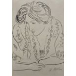 FOLLOWER OF HENRI MATISSE, 1869 - 1954, LITHOGRAPH Women setting, bearing signature lower right,