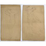 SCHOOL OF FREDERICK, LORD LEIGHTON, P.R.A., R.W.S., 1830 - 1896, 19TH CENTURY DOUBLE SIDED SKETCH