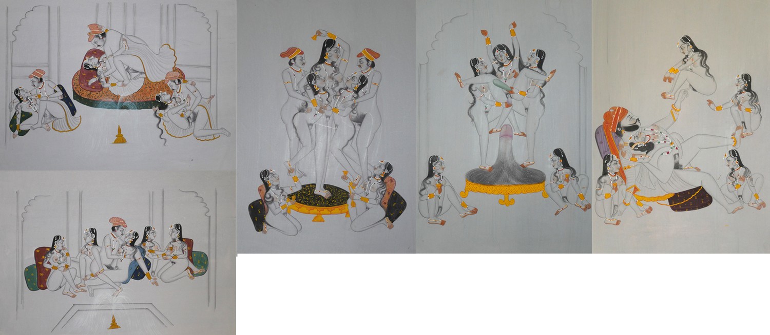 A LATE 19TH CENTURY INDIAN SCHOOL GOUACHE AND WATERCOLOUR WITH FINE BRUSH AND INK ON PREPARED