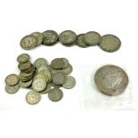 A COLLECTION OF FIFTY PRE 1947 BRITISH SILVER THREE PENCE PIECE COINS Various dates, together with