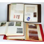 ISRAEL, LIFE ON A KIBUTZ, 1960, THREE ALBUMS OF PHOTOGRAPHS AND LETTERS With travel ephemera.