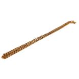 A VICTORIAN 9CT GOLD ALBERT WATCH CHAIN Having tapering form links. (approx 47cm)