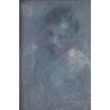 ANTONIO MANCINI, ITALIAN, 1852 - 1930, PASTEL ON BOARD Male half length portrait, signed, mounted,