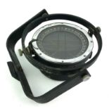 A VINTAGE GIMBAL SPHERICAL COMPASS With chrome bezel, marked 'Type P.81.M' on ebonised frame and