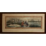 A SET OF FOUR EARLY 19TH CENTURY SPORTING HAND COLOURED RECTANGULAR ENGRAVINGS Titled 'Wild Duck