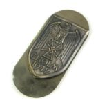 WITHDRAWN AN EXTREMELY RARE GERMAN NAZI WWII CHOLM 1942 METAL ARMBAND SHEILD Only 5500 given for The