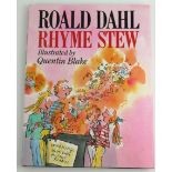 ROALD DAHL, A SIGNED 'RHYME STEW', HARDBACK BOOK Published by Jonathan Cape, London,