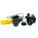A CANON 400D EOS DIGITAL CAMERA Black case number 'DS126151 no 0730376775', with carry strap,