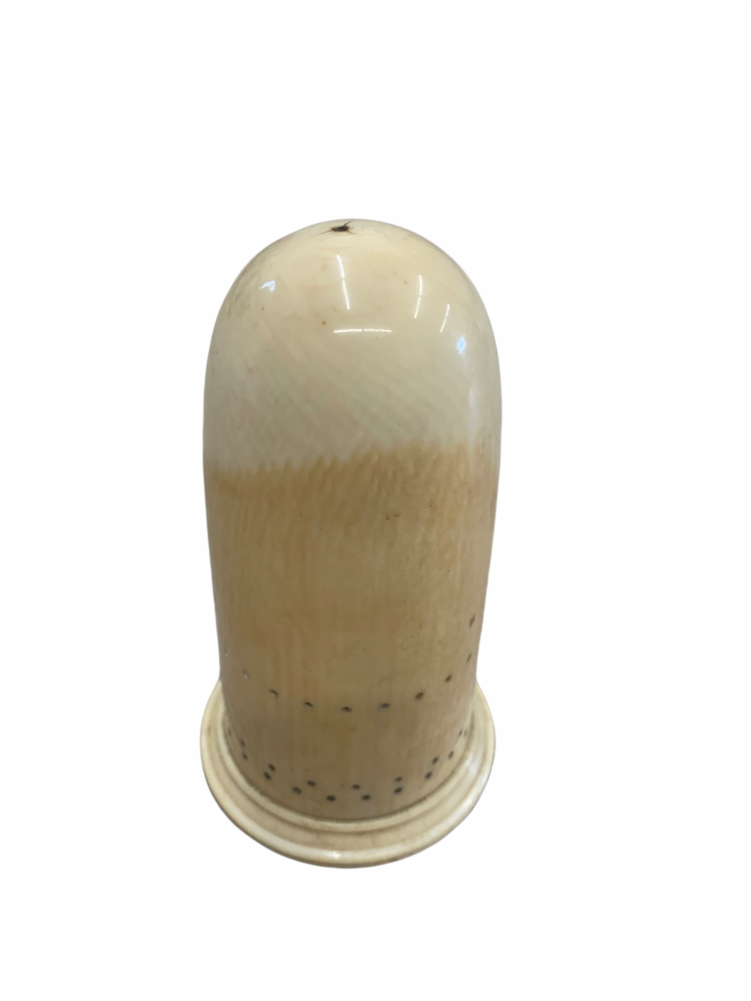 A 19TH CENTURY CHINESE CARVED IVORY CRICKET CAGE 11cm x 6cm - Image 7 of 8