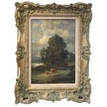 CIRCLE OF JOHN CONSTABLE, R.A., EAST BERGHOLT, SUFFOLK, 1776 - 1837, HAMPSTEAD, 19TH CENTURY OIL