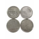 FOUR ELIZABETH II CANADA 1976 MONTREAL OLYMPICS 10 DOLLAR SILVER PROOFS.