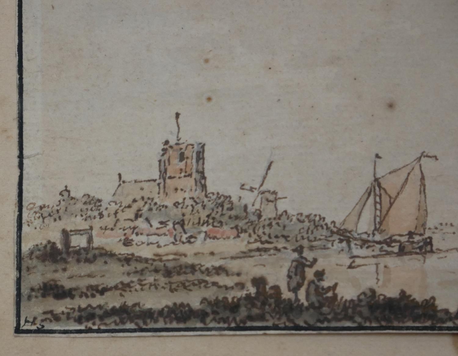 HERMAN VAN SWANEVELT, WOERDEN, 1603 - 1655, PARIS, 17TH CENTURY PEN AND INK WITH WASH ON LAID - Image 3 of 3