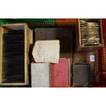 A COLLECTION OF LATE 19TH/EARLY 20TH CENTURY GLASS NEGATIVE PHOTOGRAPHIC PLATE SLIDES To include ¼