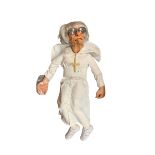 AN ORIGINAL SPITTING IMAGE FOAM PUPPET OF BERNIE ECCLESTONE IN POPE'S ATTIRE. (90cm) Condition: good