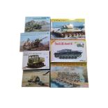 A COLLECTION OF SEVEN 1/35 SCALE MODEL KITS To include Dragon Stug III Ausf. E, German Pontoon