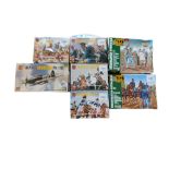 A COLLECTION OF SEVEN 1/72 MODEL KITS To include Airfix Hawker Hurricane, Waterloo French Cavalry,