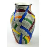 EVA ZEISEL FOR SCHRAMBERG OF W'RTTEMBERG FACTORY, A RARE 1920'S PORCELAIN BALUSTER FORM VASE Avant-