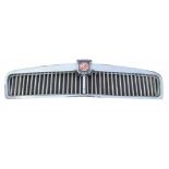 MG, A VINTAGE CHROME CAR GRILL. (w 90cm x d 9cm x 20cm)