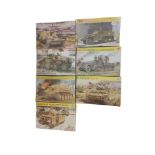 A COLLECTION OF SEVEN DRAGON 1/35 SCALE ARMOURED TANKS AND VEHICLES To include PZ.KPFW.IV Ausf.J mid