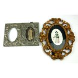 A PAIR OF EARLY 20TH CENTURY CHINESE EXPORT PHOTOGRAPH FRAMES Both embossed in high relief with