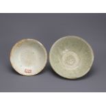 Two Qingbai Bowls,Song/Yuan dynasty. - - W15.7cm and W13.2cm