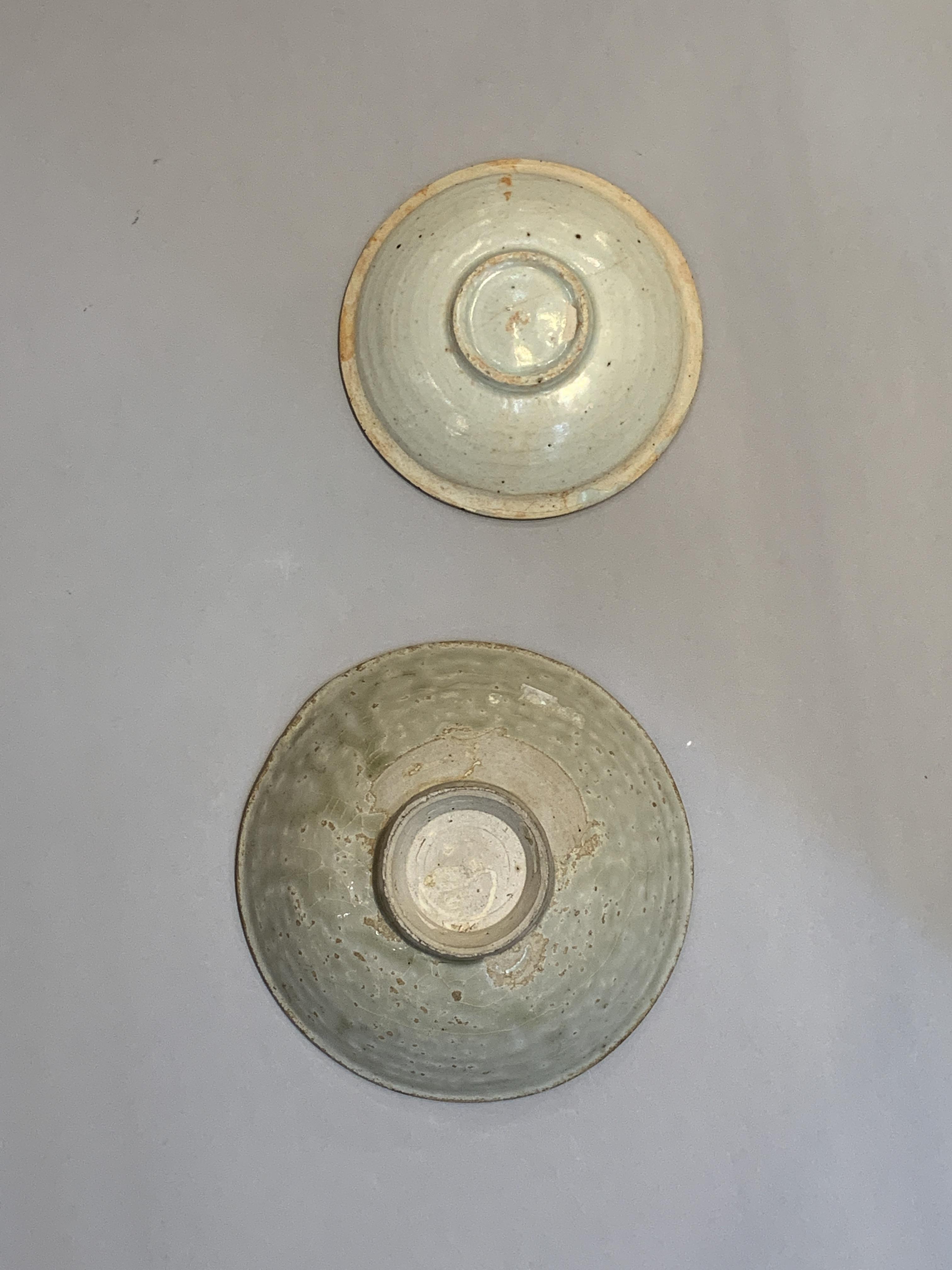 Two Qingbai Bowls,Song/Yuan dynasty. - - W15.7cm and W13.2cm - Image 2 of 6