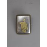 A Japanese Komai cigarette case, Meiji period - - W7cm L9cm H1.5cm - - inlaid in gilding and some