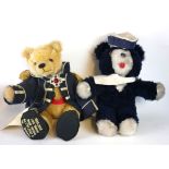 MARTIN HERMANN, A VINTAGE MOHAIR 'ADMIRAL NELSON' TEADDY BEAR, wearing a Royal Navy jacket and