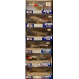 ARMOUR, A COLLECTION OF SIX DIECAST MILITARY MODEL AIRCRAFT 1:100 scale to include U.S. Navy Phantom