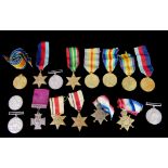 A COLLECTION OF BRITISH ARMY FIRST WORLD WAR MEDALS, To include a pair awarded to 242299 Pte W.W.