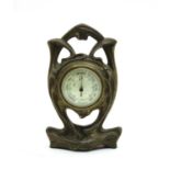 An Art Nouveau desk barometer,