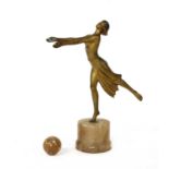 An Art Deco spelter figure